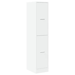 Apothecary Cabinet White Engineered Wood Medium