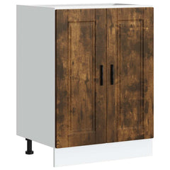 Kitchen Base Cabinet Smoked Oak Engineered Wood