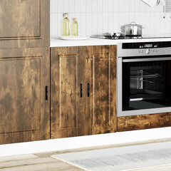 Kitchen Base Cabinet Smoked Oak Engineered Wood