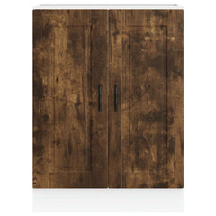 Kitchen Base Cabinet Smoked Oak Engineered Wood