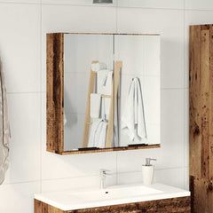 Mirror Cabinet Old Wood Engineered Wood, Glass Medium Modern