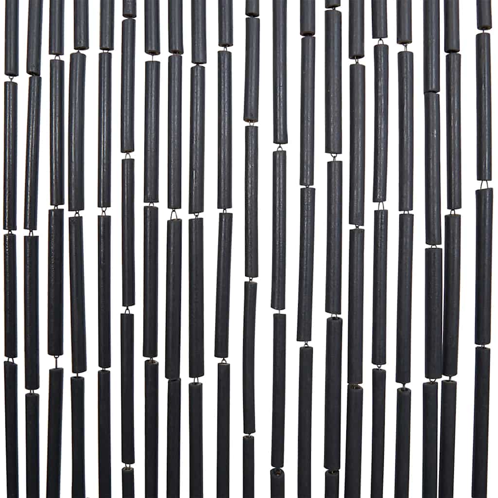 Dark gray bamboo insect door curtain with 100 strands, measures 39.4 by 86.6 inches.