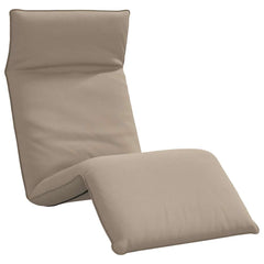 Folding Sun lounger Taupe 68.9x21.3x3.3 Oxford Fabric