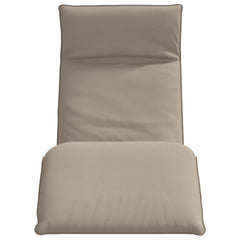 Folding Sun lounger Taupe 68.9x21.3x3.3 Oxford Fabric