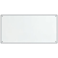 Two transparent tempered glass kitchen backsplash panels, each 31.5 by 19.7 inches.