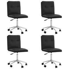 Dining Chair Set of 4 Black