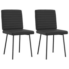 Dining Chair Set of 2 Black