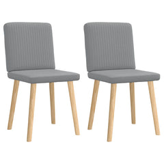 Dining Chair Set of 2 Light Grey