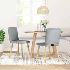 Dining Chair Set of 2 Light Grey