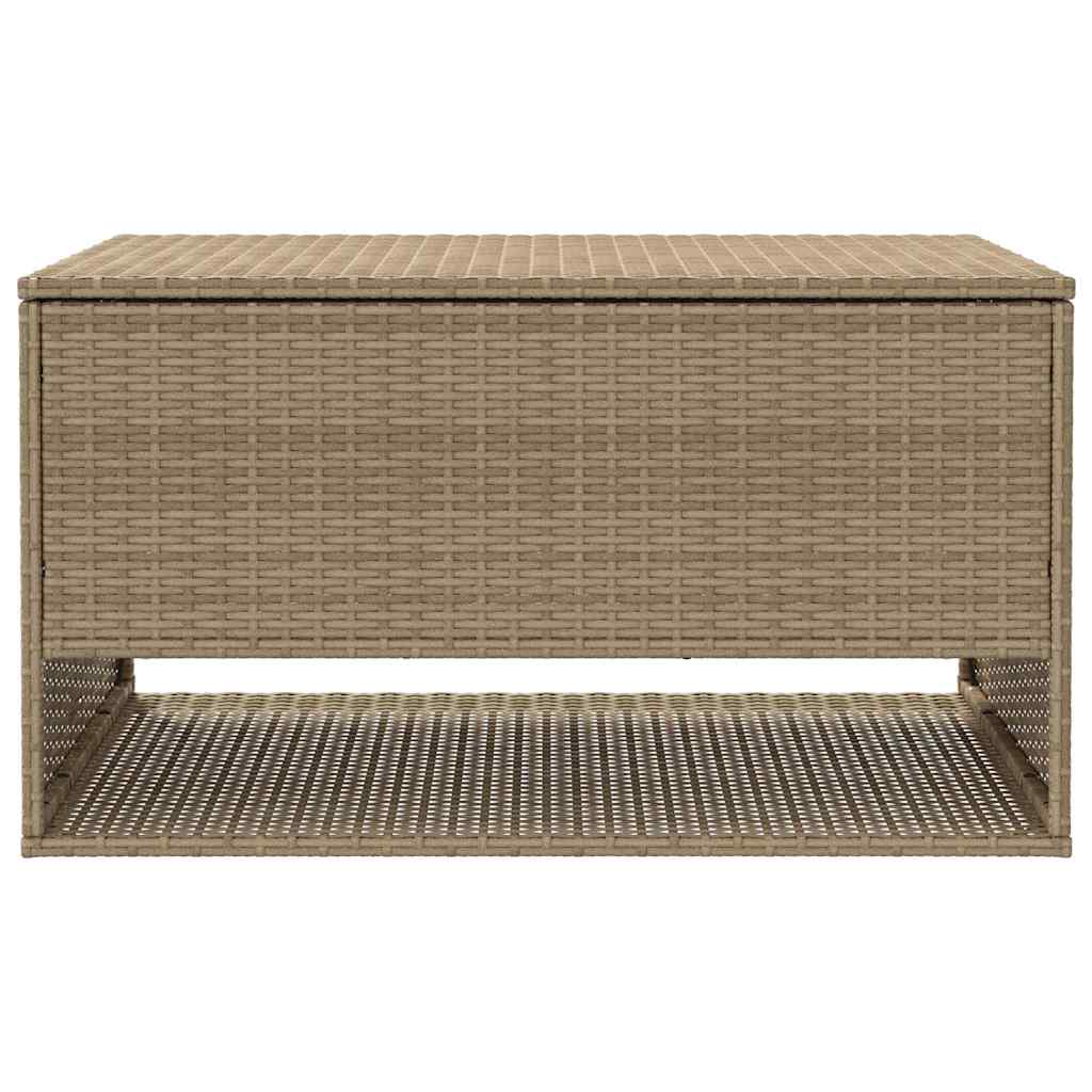 Cushion Box Beige PE rattan, powder-coated steel, polyester Medium ...
