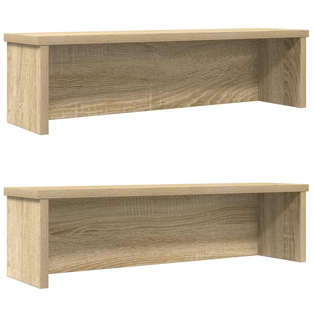 Kitchen Racks Stackable 2 pcs Sonoma Oak 19.7x5.9x6.3