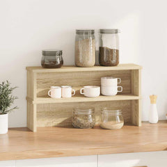 Kitchen Racks Stackable 2 pcs Sonoma Oak 19.7x5.9x6.3