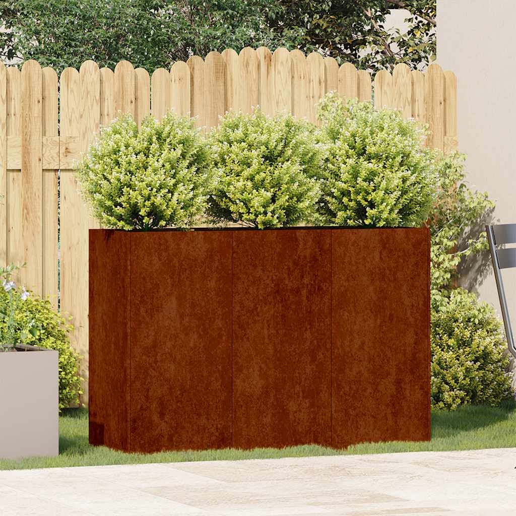 Planter Rusty Weathering steel Large Decorative Inlays Planter
