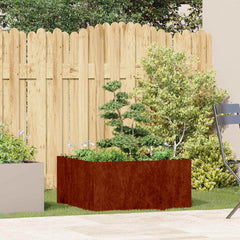 Planter Rusty Weathering Steel Large Decorative Inlays Planter