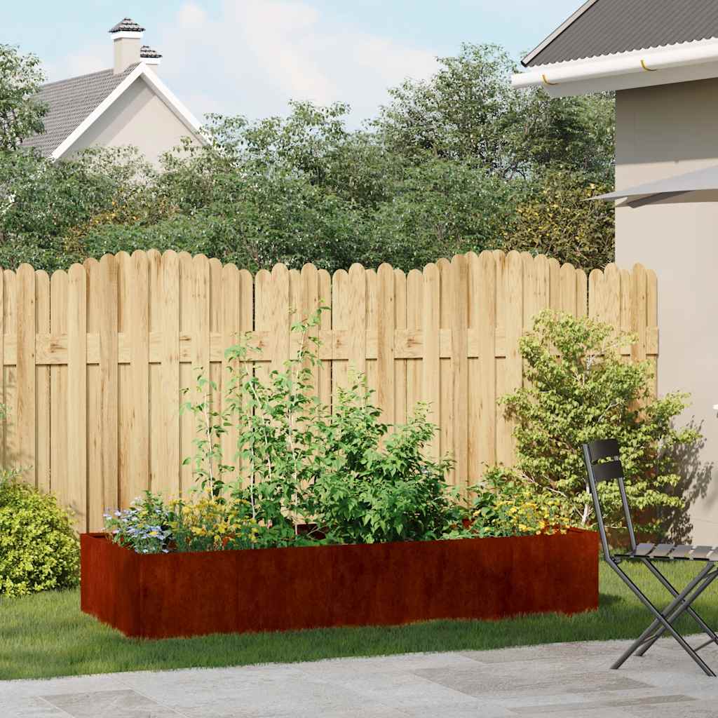 Planter Rusty Weathering Steel Large Decorative Inlays Planter