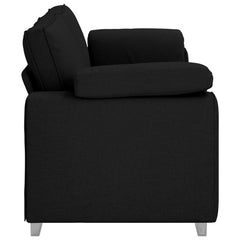 3-Seater Sofa Black 86.61 in Fabric