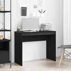 Desk Black Oak Engineered Wood 35.4x15.7x28.3 in Modern Desk