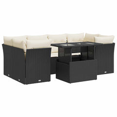 Garden Sofa Set Black