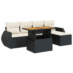 Garden Sofa Set Black