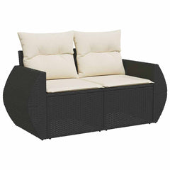 Garden Sofa Set Black