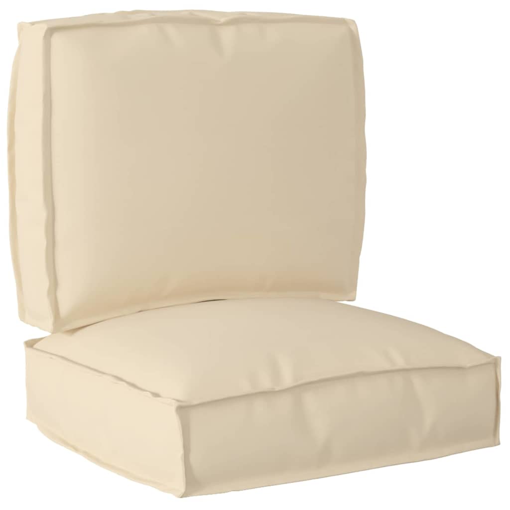 Pallet Cushion Set 2 pcs Beige Oxford Fabric