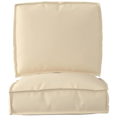 Pallet Cushion Set 2 pcs Beige Oxford Fabric