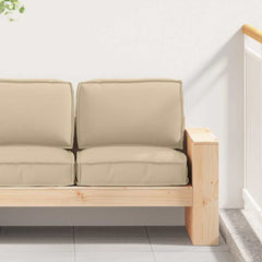 Pallet Cushion Set 2 pcs Beige Oxford Fabric