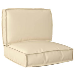 Pallet Cushion Set 2 pcs Beige Oxford Fabric