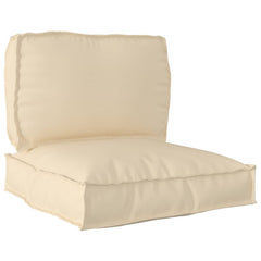 Pallet Cushion Set 2 pcs Beige Oxford Fabric