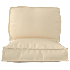 Pallet Cushion Set 2 pcs Beige Oxford Fabric