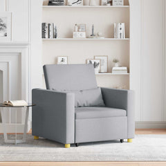 Pull out Sofa Bed Single Light grey 35.43 x 64.96 x 34.25 in