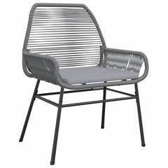 Garden Dining Set Grey PE rattan 5 Piece Set