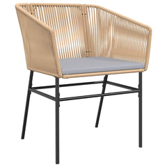 Garden Dining Set Brown, Black, Light Grey