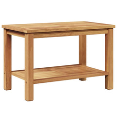 Coffee Table Brown 27.56 x 15.75 x 17.72 in Solid Teak Wood