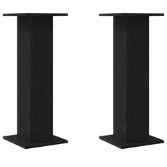 Plant Stand 2 pcs Black Oak 11.81 x 11.81 x 31.50 in