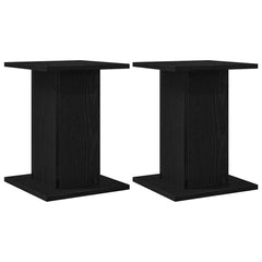 Plant Stand 2 pcs Black Oak 11.81 x 11.81 x 15.75 in