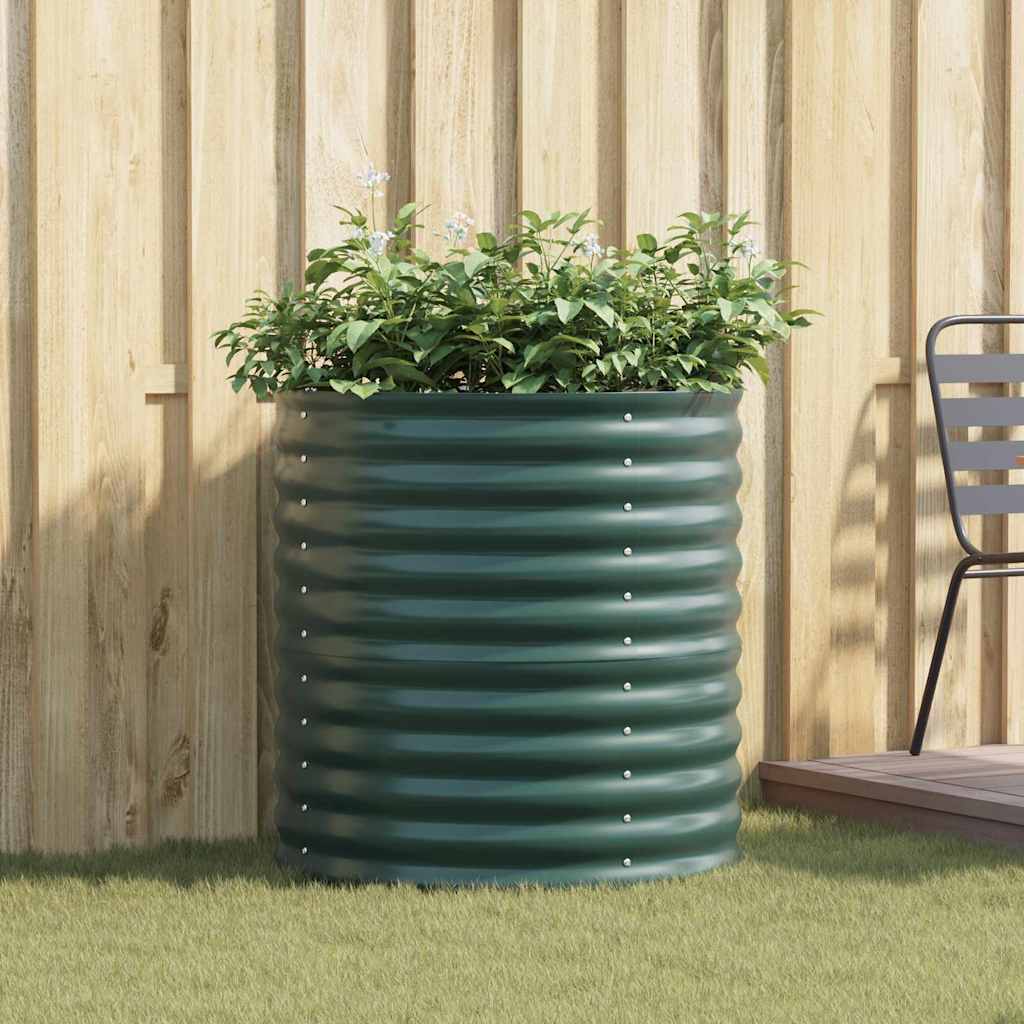 Raised Bed Green 31.50 x 31.50 x 31.89 in Steel