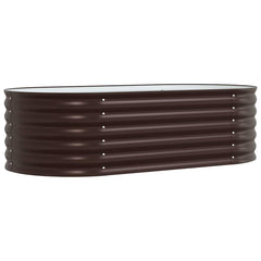 Raised Bed Brown 62.99 x 31.50 x 17.32 in Steel