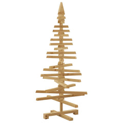 Wooden Christmas Tree with Stand Brown 47.24 in Solid pine wood