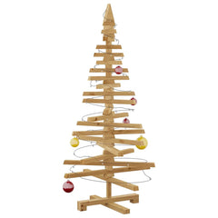 Wooden Christmas Tree with Stand Brown 47.24 in Solid pine wood