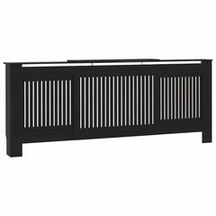 Radiator Cover 2 pcs Black 80.71 x 8.07 x 32.09 in