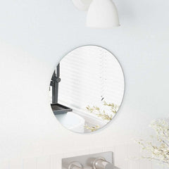 Wall Mirror Round Ø 11.81 in Tempered Glass