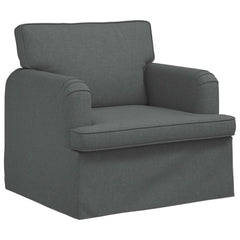 Sofa Set 2 pcs Dark Grey 79.13 x 31.50 x 33.46 in Fabric
