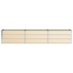 Planter Ivory 94.49 x 15.75 x 17.72 in Steel