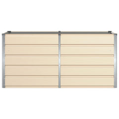 Planter Ivory 62.99 x 31.50 x 29.53 in Steel