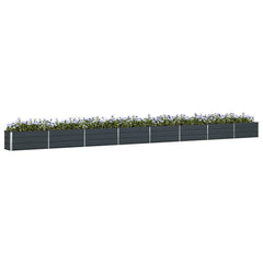 Planter Anthracite 303.15 x 19.69 x 17.72 in Galvanised Steel