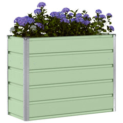 Planter Green 39.37 x 15.75 x 29.53 in Steel