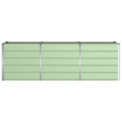 Planter Green 240 x 80 x 75 cm Steel