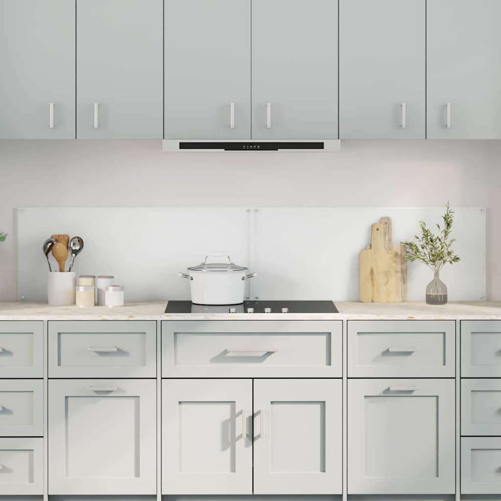 Kitchen Backsplash 2 pcs Transparent 39.37 x 15.75 in