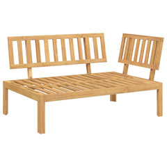 Sofa Set with Cushion Plain Manual 2 pcs Grey Solid Acacia Wood